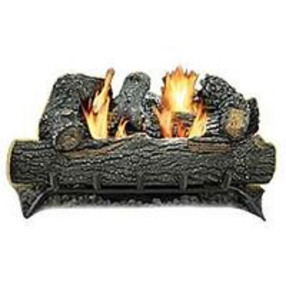 Comforter Glow 18" Natural/LP Gas Brentwood Split Walnut 9 handpainted logs New